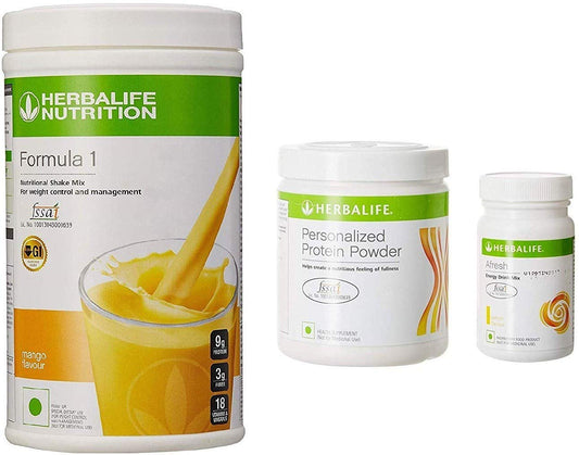 Herbalife Formula 1 Shake Mix Mango + Protein Powder 200g +Afresh Lemon (combo)